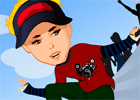play Boy Over Skateboard