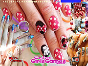 play Beautiful Girl Nails Design Hidden Letters