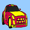 play Red Racing Car Coloring