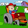 play Farm Tractor Coloring