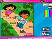 play Dora And Diego Adventure Coloring 2
