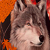play Autumn Wolf Slide Puzzle
