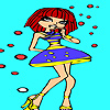 play Little Girl Bubble Dress Coloring