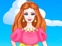 play Pink Barbie Dressup