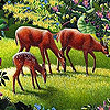 play Three Friends In The Woods Slide Puzzle