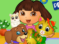 play Dora Pets Care