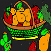 play Fruits In The Kitchen Coloring