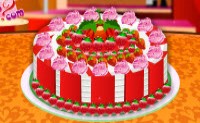 play Cake With Fruit Decorations