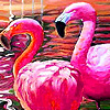 play Flamingos In The Seaside Puzzle