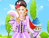 play Barbie Rococo Princess Dress Up