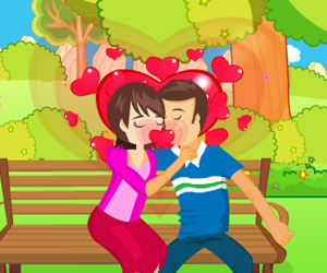 play Funny Garden Kiss