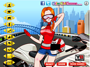 play Cool Girl On Motorcycle