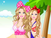 play Barbie Colorful Swimsuits