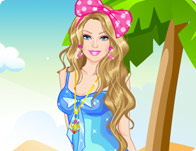 play Barbie Colorful Swimsuits Dress Up