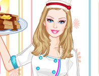 play Barbie Pastry Chef Dress Up