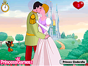 Princess Cinderella Kissing Prince