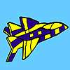 play War Jet Coloring