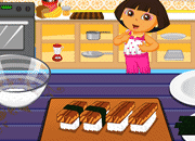 play Dora Cooking Sushi