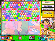 play Dora Bubble Hit