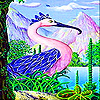 play Blue Flamingo Slide Puzzle