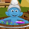 Smurfs Baby Bathing