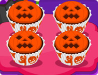 play Jack O' Lantern Halloween Cupcakes