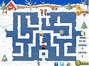 play Santa Skating Maze