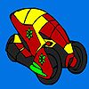 play Futuristic Flower Car Coloring