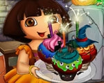 play Dora Halloween Cupcakes