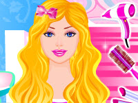 play Barbie Hairstyle Studio