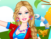 play Barbie Pilates Dress Up