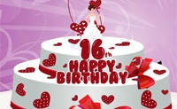 16Th Birthday Cake