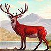 play Red Mountain Deer Slide Puzzle