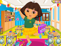 play Dora Schoolday Dressup