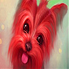 play Cute Red Puppy Slide Puzzle