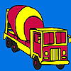 play Big Cement Car Coloring