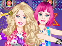 play Barbie Rock Diva Dress Up
