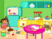 play Dora Room Clean