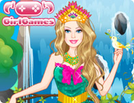play Barbie Earth Princess Dress Up