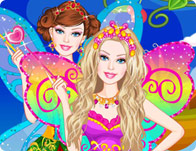 play Barbie Fairy Secret Dress Up