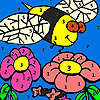 play Hungry Bee In The Garden Coloring