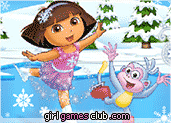 play Dora Ice Skating