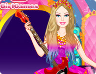 play Barbie Popstar Princess Dress Up