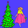 play Christmas Tree And Betty Coloring