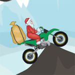 play Santa On Motorbike