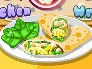 play Crunchy Hawaiian Chicken Wrap