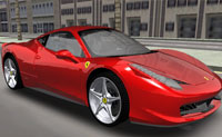 3D Ferrari F458 Driving