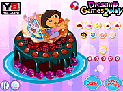 play Yum Yum Dora Cake Decor