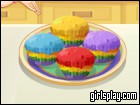 play Rainbow Cupcakes