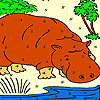 play Big Otter In The River Coloring